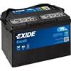 Exide batteria auto EXIDE Excell 12V 70Ah 740A 260x180x186 Sinistro