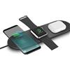 Alle Hersteller 15w 3 In 1 Caricabatterie veloce senza fili cavo multifunzione per telefono orologio auricolare nero