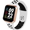 Alle Hersteller F9 Bracciale Intelligente Schermo a colori Touch Smartwatch Movimenti multipli Frequenza cardiaca Pressione sanguigna Monitoraggio del sonno Oro Guscio Bianco Nero