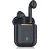 Alle Hersteller J18 Auricolare Bluetooth 5.0 TWS Wireless Binaural Bluetooth con caricatore (nero)