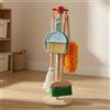 6 Pieces Set Pulizia Bambini Legno Scopa Giocattolo Manici Lunghi