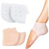 XYTAHDM 2 paia di protezioni per talloni e caviglie, fascite plantare, cavigliere in silicone traspiranti, per uomini e donne, battitacco in silicone, per fascite plantare, sperone tacco