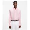 BOSS BLACK Boss Camicia button-down regular fit in lino Open Pink Uomo