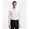 BOSS BLACK Boss Camicia slim fit in twill di cotone elasticizzato White Uomo