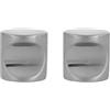 Amig - Confezione da 2 Pomelli per mobili - Diametro Ø20 mm - Colore Nichel Spazzolato - Realizzato in Zamak - Maniglie per cassetti e armadi da cucina e bagno dallo stile moderno - Mod. 816