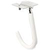 Alberts 802011 Gancio portabici, piegato, incl. materiale di fissaggio, zincato blu, profondità del gancio 90 mm, altezza 115 mm