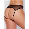 Allure Open Panty Mesh Black