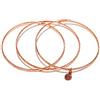 Vestopazzo Micro Rose Gold Bracciale Elastico 3 Fili Crist Mix