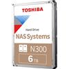 ‎Toshiba Toshiba N300 6TB Internal NAS Hard Drive, 3.5'' SATA HDD, 7200 RPM, 24/7 Operati