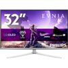 Philips 32M2N8900P/00 Monitor PC 80 cm (31.5") 3840 x 2160 Pixel Bianco