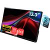 Verbatim 32087 TV e monitor portatile Nero 33,8 cm (13.3") 1920 x 1200 Pixel