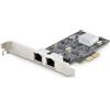 StarTech.com Scheda di rete 2.5 Gigabit a 2 porte - Scheda Ethernet PCIe da 2,5