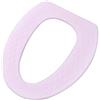 Nikou Cuscino per WC in EVA impermeabile, riutilizzabile, caldo e morbido, per il bagno (motivo a righe, rosa)