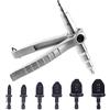 Swpeet 7Pcs Tubo di Rame Tubo Expander Strumento con 1/4 '' 3/8 '' 1/2 '' 5/8 '' 3/4 '' 7/8 '' Expander Drill Bit Assortimento Kit di Espansione Strumento di Refrigerazione Strumenti di Rame Tubo