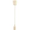Jandei - Lampada a sospensione colorata, cavo da 90 cm. Base in silicone, portalampada E27. Decorazione soggiorno, stanza, camera da letto, locali commerciali. Colore Bianco
