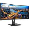 Philips 346B1C USB Hub curvo Monitor 34 pollici UW-QHD, 100Hz, VA, 4ms GtG, Speakers,TBC, (3440x1440 HDMI 1x 2.0 DP 1x 1.2) nero
