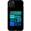 Lustiger Geburtstagsspruch zum 22. Gebur Custodia per iPhone 11 Pro Max 22° compleanno leggendario da luglio 2004 vintage retrò