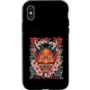 TOKYO WAVES Oni Mask Designs Custodia per iPhone X/XS Maschera giapponese del diavolo Yokai del diavolo Hannya Giappone Oni