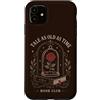 Vintage Rose Book Club Romance Custodia per iPhone 11 Libro Club Reader Rose Romance Fiaba Letteratura