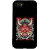 Hannya Oni Mask Aesthetic By TW Custodia per iPhone SE (2020) / 7/8 Hannya Oni Mask Devil Yokai - Maschera giapponese con tatuaggio demone