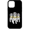 Cool 3 Hip Hop Trio Street Gold Chain Fu Custodia per iPhone 12 mini Beagle Dog Rap Old School Retro Streetwear anni '80 '90 Tre