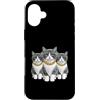 Cool 3 Hip Hop Trio Street Gold Chain Fu Custodia per iPhone 16 Plus Cat Rap Old School Retro Streetwear anni '80 '90 Tre