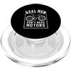 real men don't need motors funny bicycle gli uomini veri non hanno bisogno di motori divertente bicicletta bmx design PopSockets PopGrip per MagSafe