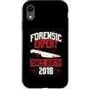 True Crime Merch for Investigative Crime Custodia per iPhone XR Esperto forense dalla nascita 2018 Compleanno a tema True Crime