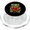 Berry Bloom Designs Illustrazione botanica di fragole fresche PopSockets PopGrip per MagSafe