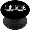 Sport Fencing Gift And Gear For Men And Recinzione divertente con scritta in inglese Your Son My Son Dad Mom (lingua italiana non garantita) PopSockets PopGrip Adesivo