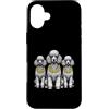 Cool 3 Hip Hop Trio Street Gold Chain Fu Custodia per iPhone 16 Plus Barboncino Rap Old School Retro Streetwear anni '80 '90 Tre