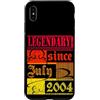 Lustiger Geburtstagsspruch zum 22. Gebur Custodia per iPhone XS Max 22° compleanno leggendario da luglio 2004 vintage retrò