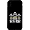 Cool 3 Hip Hop Trio Street Gold Chain Fu Custodia per iPhone XS Max Barboncino Rap Old School Retro Streetwear anni '80 '90 Tre