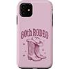 Vintage Country Music Lovers Age 80 Cele Custodia per iPhone 11 Rodeo per 80° compleanno | Stivali da cowgirl occidentali e cappello da cowboy