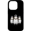 Cool 3 Hip Hop Trio Street Gold Chain Fu Custodia per iPhone 14 Pro Pinguino Rap Old School Retro Streetwear 80s 90s Tre