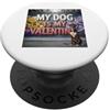 Great Dane Puppy Lover PS My Dog Is My Valentine Great Dane Street Graffiti Amante dei cani PopSockets PopGrip Adesivo