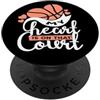 Living Tribe Pop Socket For Basketball Lovers - My Heart Is On That Court PopSockets PopGrip Adesivo