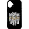 Cool 3 Hip Hop Trio Street Gold Chain Fu Custodia per iPhone 16 Plus Cat Rap Old School Retro Streetwear anni '80 '90 Tre