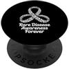 Rare Disease Warrior Gifts for Women and Mese di sensibilizzazione sulle malattie rare Zebra febbraio Malattia rara PopSockets PopGrip Adesivo