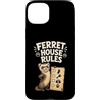 Jimbeels Custodia per iPhone 15 Plus Regole Casa Furetto