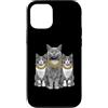 Cool 3 Hip Hop Trio Street Gold Chain Fu Custodia per iPhone 12/12 Pro Cat Rap Old School Retro Streetwear anni '80 '90 Tre