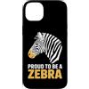 Rare Disease Warrior Gifts for Women and Custodia per iPhone 14 Plus Mese di sensibilizzazione sulle malattie rare Zebra febbraio Malattia rara