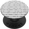 Word Art etc Codice binario in nero PopSockets PopGrip Adesivo
