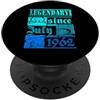 Lustiger Geburtstagsspruch zum 64. Gebur 64° Compleanno Leggendario dal luglio 1962 Vintage Retro PopSockets PopGrip Adesivo