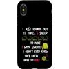 Whyitsme Design Custodia per iPhone X/XS Scherzo divertente per lavori a maglia, con pecore