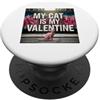 Sphynx Kitten Lover PS My Cat Is My Valentine Sphynx Street Graffiti Amante dei gatti PopSockets PopGrip Adesivo