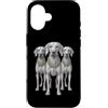 Cool 3 Hip Hop Trio Street Gold Chain Fu Custodia per iPhone 16 Vizsla Dog Rap Old School Retro Streetwear anni '80 '90 Tre