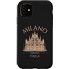 Italian Souvenir Cathedral Milan Italy D Custodia per iPhone 11 Milano Italia Cattedrale Architettura