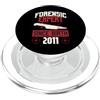True Crime Merch for Investigative Crime Esperto forense dalla nascita 2011 Compleanno a tema crimine vero PopSockets PopGrip per MagSafe