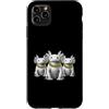 Cool 3 Hip Hop Trio Street Gold Chain Fu Custodia per iPhone 11 Pro Max Axolotl Rap Old School Retro Streetwear anni '80 '90 Tre